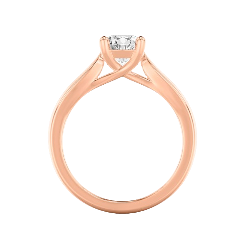 rose gold cathedral engagement rings