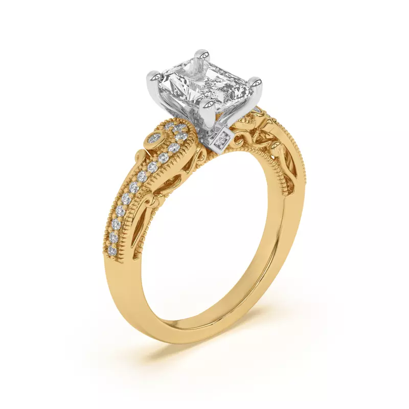 Oasis Filigree Pavé Engagement Ring.webp