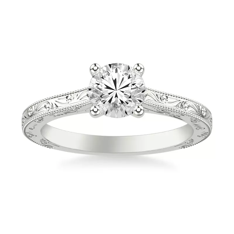 Islay Hand-Engraved Solitaire Engagement Ring.webp