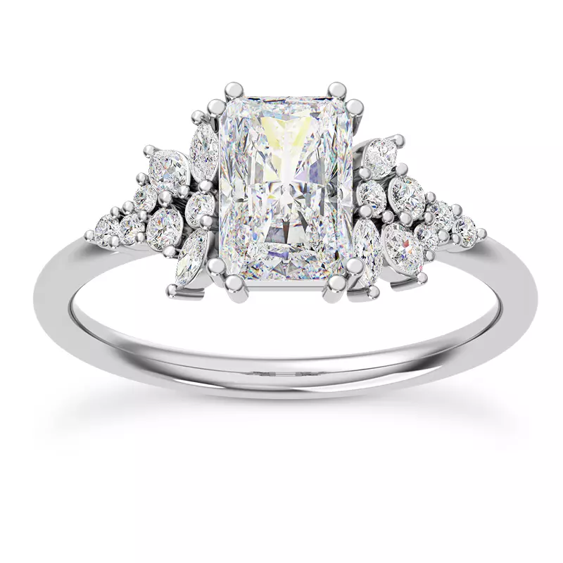 Calla Graduated Mixed-Shape Diamond Engagement Ring.webp