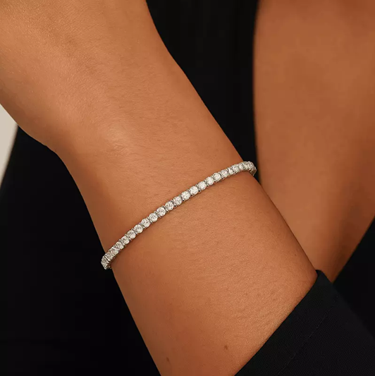 3.00 Four-Prong Lab Diamond Tennis Bracelet