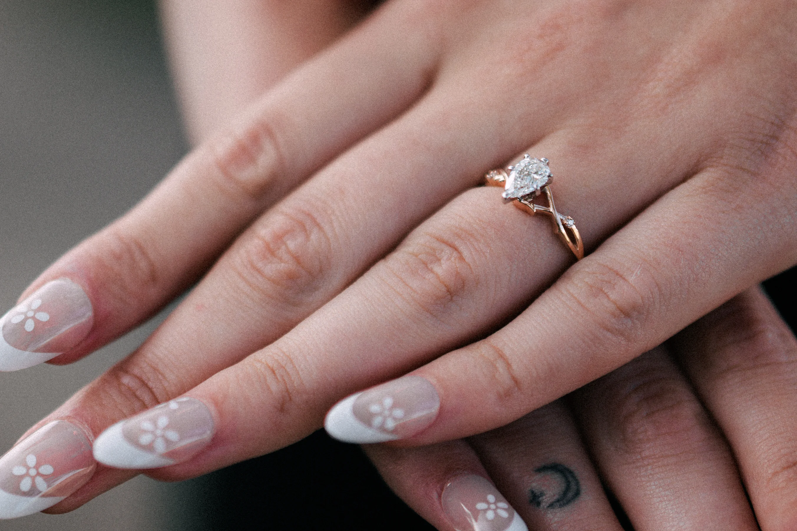 customer ring in her hand