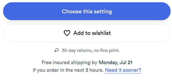 Choose This Setting