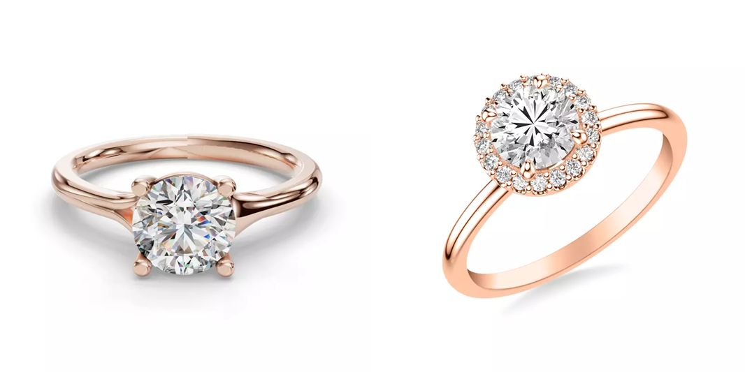 Rose Gold Engagement Ring Collection of Rare Carat
