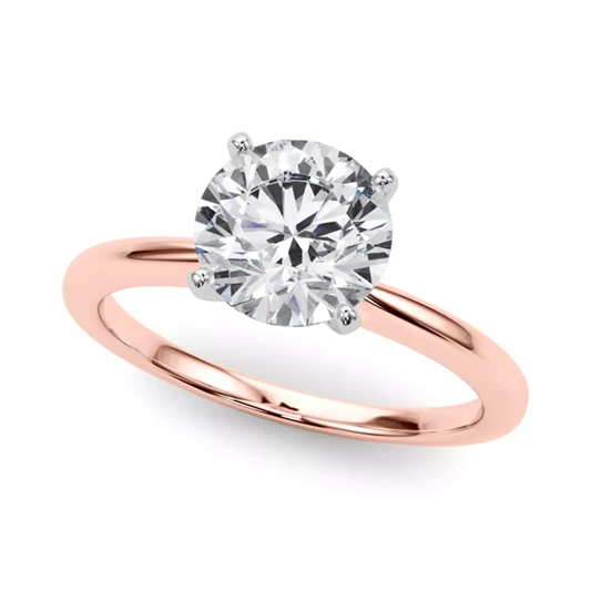 Windy Round Cut Solitaire Engagement Ring