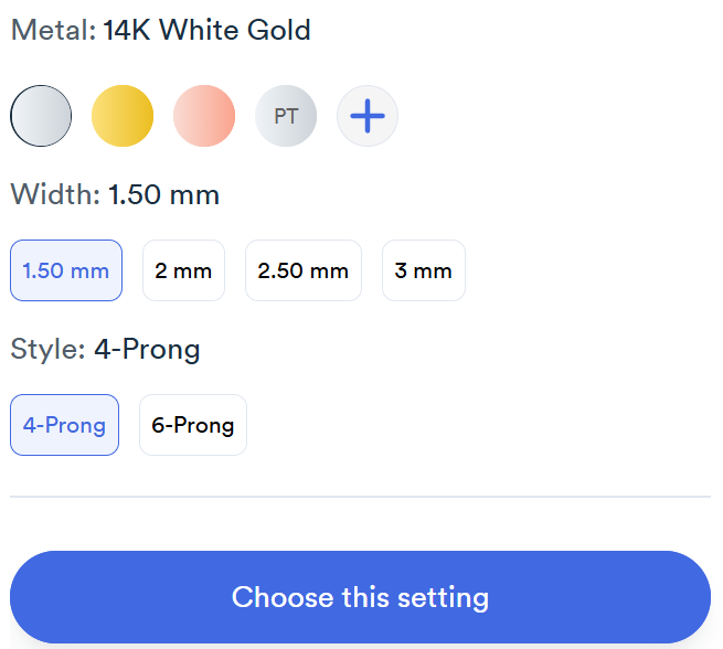 complete lab ring with setting button