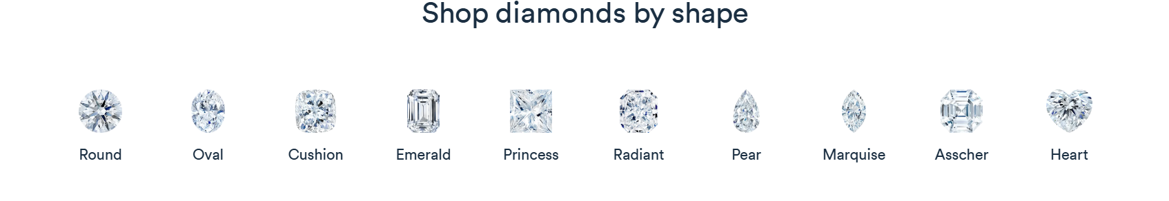 Shop by diamond shapes at Rare Carat