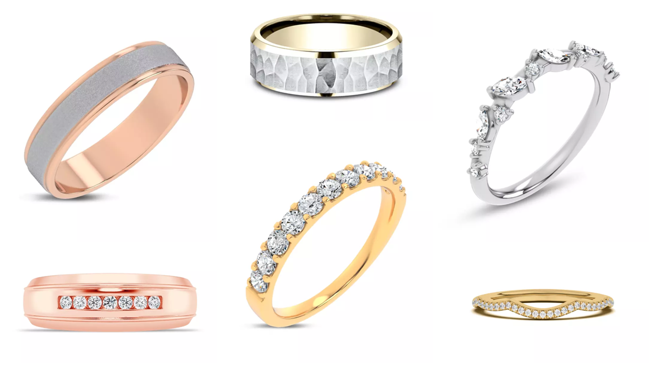 Composite image of ring Collection From Rare Carat, the best places for promise rings
