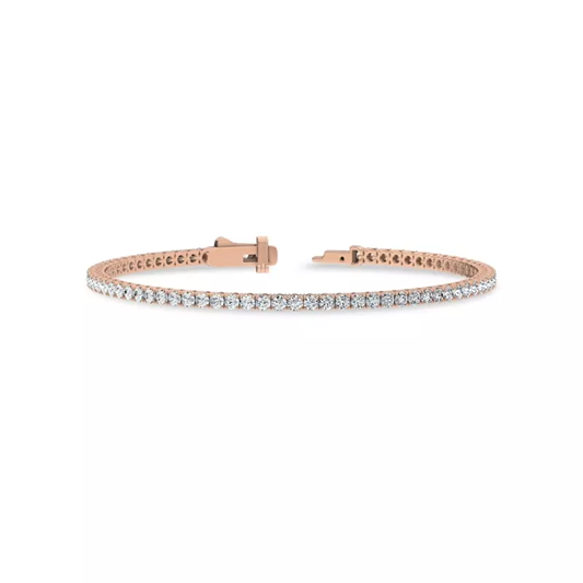 Four-Prong Lab Diamond Tennis Bracelet in 14K Rose Gold available with exclusive Black Friday discounts