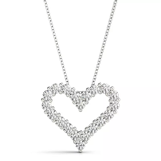 Rare Carat's best-selling Pavé Lab Diamond Heart Necklace, available with Black Friday discounts