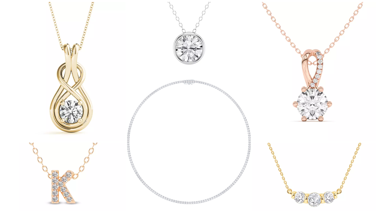 Lab Necklace Collection From Rare Carat, one of the best places to buy lab-grown diamond necklaces
