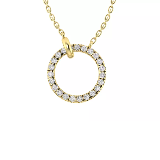 Black Friday best-selling Brilliant Pavé Lab Diamond Circle Necklace from Rare Carat