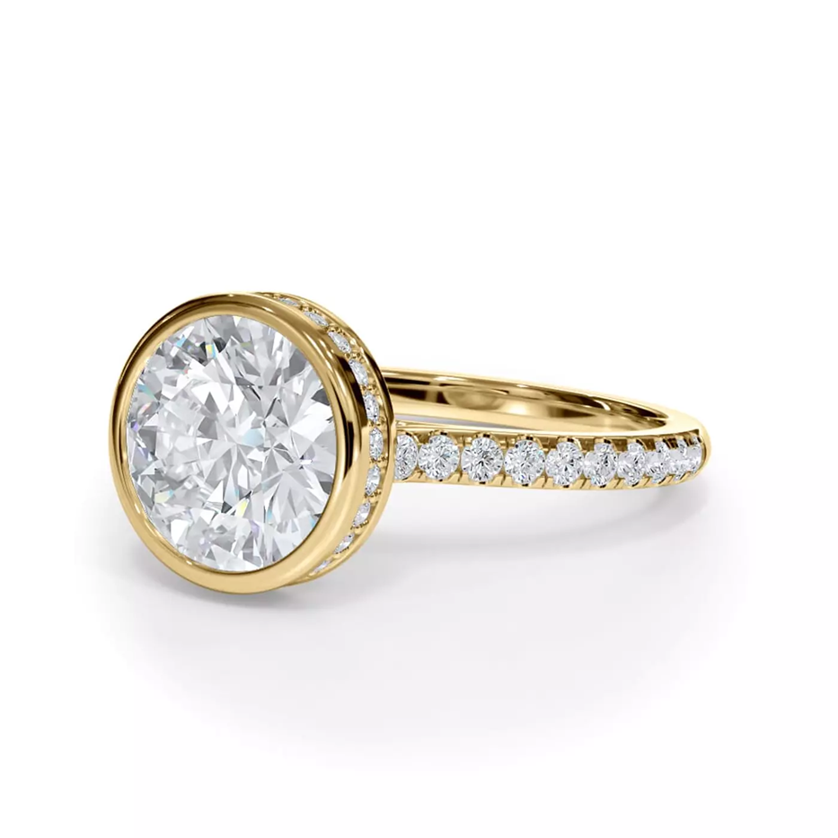 Image of a best-selling Bezel Engagement Ring from Rare Carat expected to trend in 2026