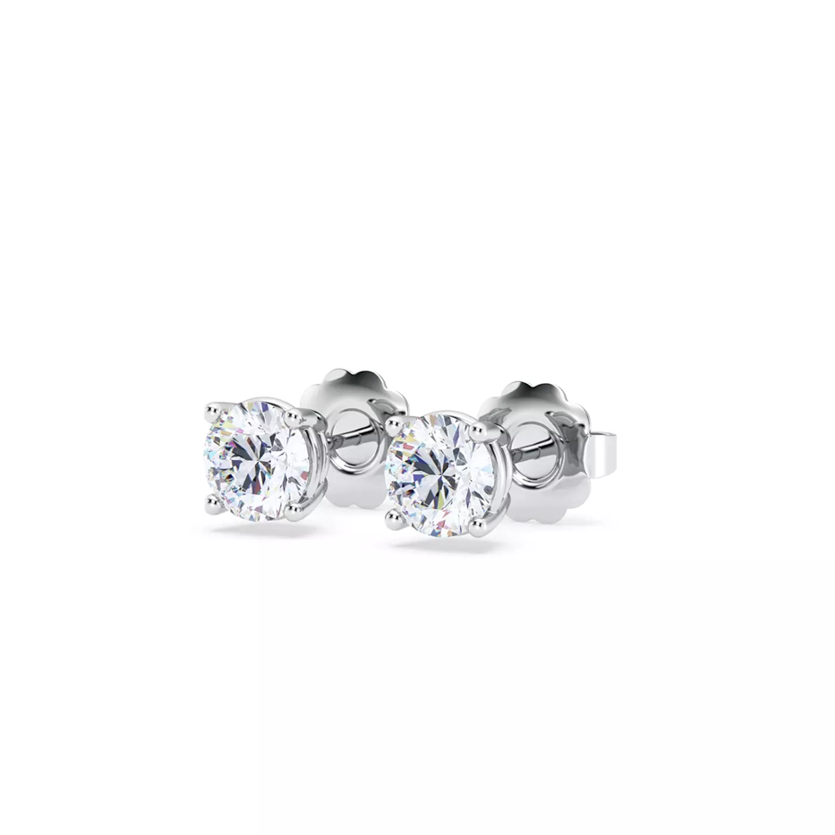 Image of 1-carat Lab Diamond Stud Earrings, perfect for last-minute Valentine's Day shopping