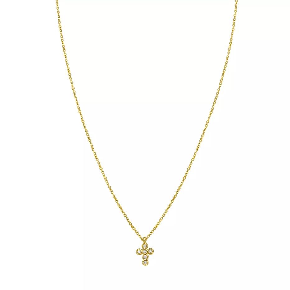 The best selling Mini Bezel Cross Necklace makes a perfect last-mintue Valentine's Day gift