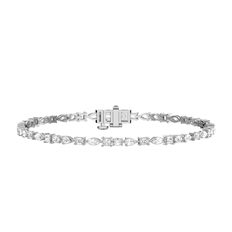 Best-selling Nova Mixed-Shape Lab Diamond Tennis Bracelet for Valentine's Day