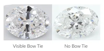 Diamond cut bow tie on sale