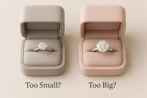 Blog header woman looking at engagement ring