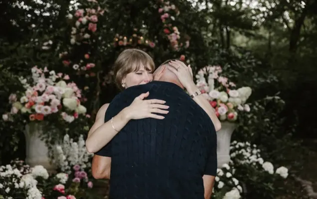 Taylor Swift and Travis Kelce Proposal Photo