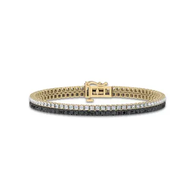 Composite image of tennis bracelets from Rare Carat, one of the best places to buy lab diamond tennis bracelets
