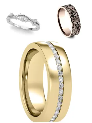 Wedding Band Collection From Rare Carat, one of the best places for wedding bands Header