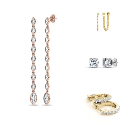 Bestselling lab Diamond Earrings From Rare Carat, one of the best places to buy lab-grown diamond earrings