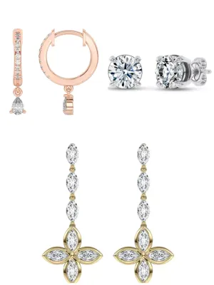 Bestselling lab Diamond Earrings From Rare Carat, one of the best places to buy lab-grown diamond earrings