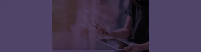blog header person with tablet 