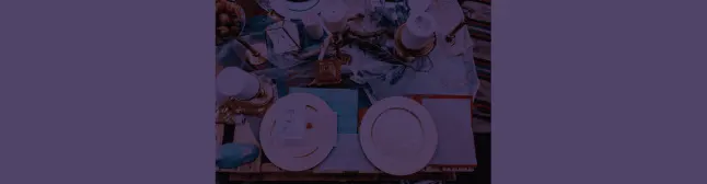 blog header  table with place settings