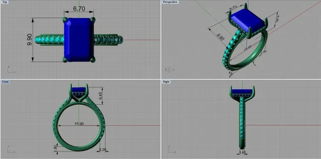 CAD image of ring