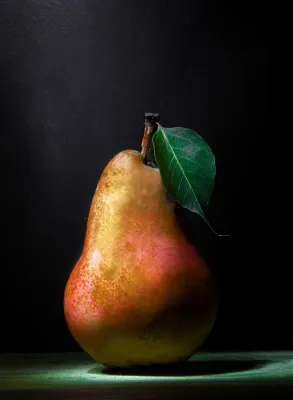 Painting of a pear 