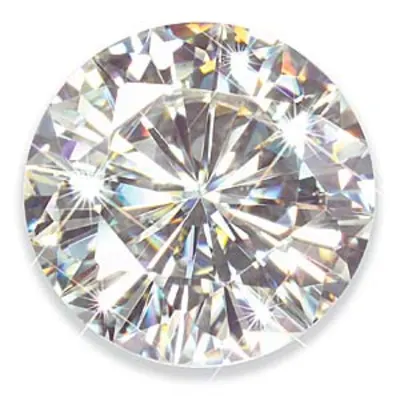 A moissanite - a diamond alternative
