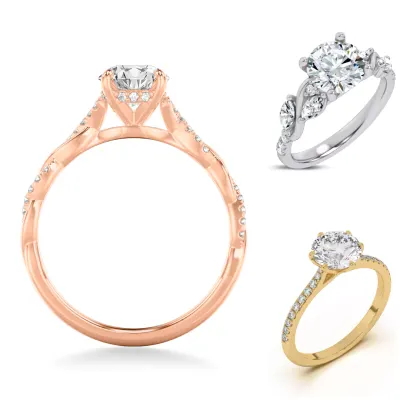 Composite image of bestsellers from Rare Carat, one of the best places to buy lab-grown diamond rings