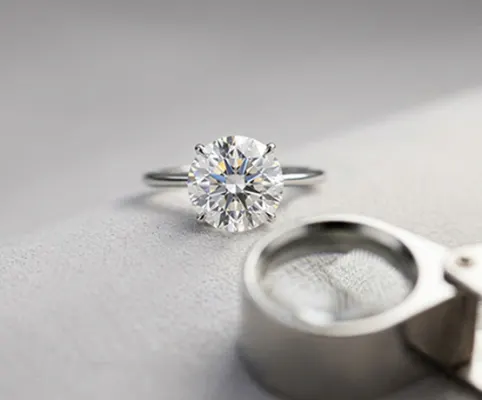 A lab Cushion Cut Diamond from Rare Carat, one of the best places to buy large diamonds (2 carat+)