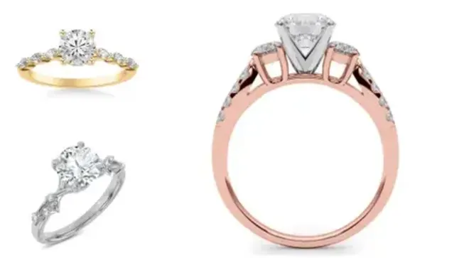 Composite image of bestsellers from the Best places to buy GIA Certified Diamond Engagement Rings 