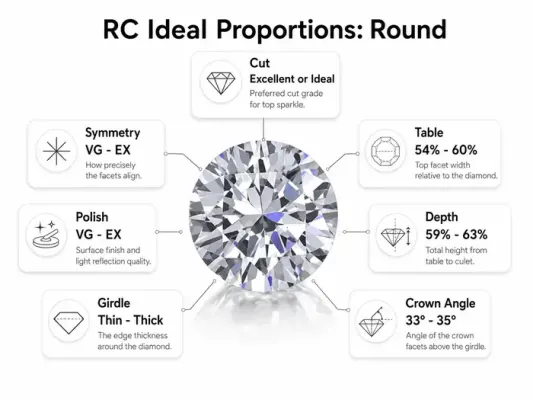 rare carat Ideal round