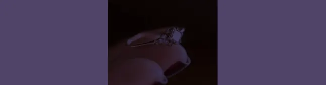 blog header with engagement ring