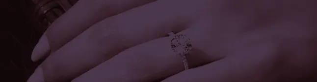 blog header with engagement ring