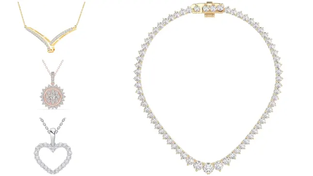 Lab Diamond Necklace Collection From Rare Carat, one of the best places to buy lab-grown diamond necklaces