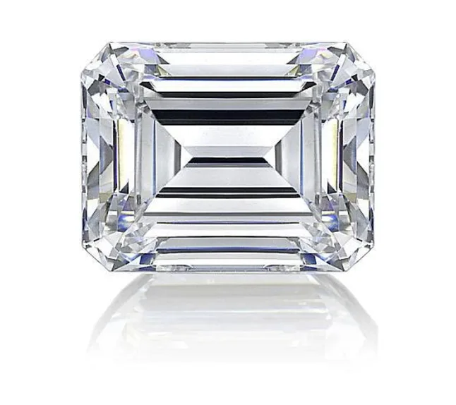 Emerald cut diamonds have what is called a “step c
