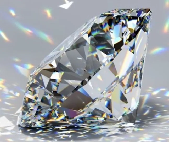 A 2-carat diamond is considered large compared to 