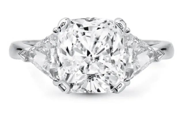 Discover timeless cushion cut engagement rings on 