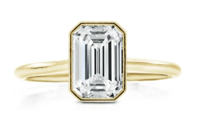 Emerald cut stones are a gorgeous choice for the c