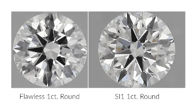 An "SI" diamond refers to a diamond with "Slightly