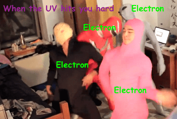 The viral Harlem Shake dance used as a representation of how electrons in a diamond react when exposed to high-energy UV