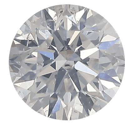 A diamond with a milky appearance caused by a large internal cloud inclusion