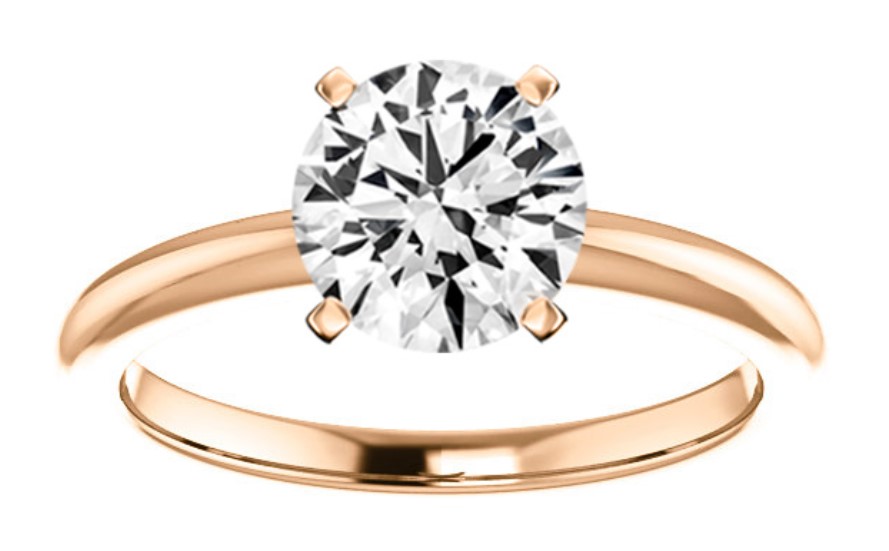 A round brilliant solitarie diamond ring