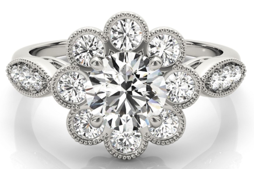 2 ct round cut diamond engagement ring