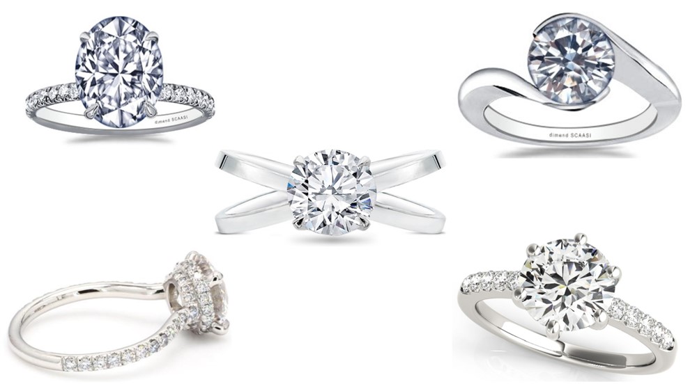 5 ct diamond ring settings