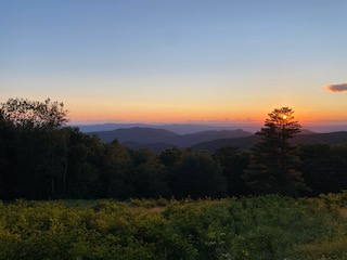 A beautiful sunset over the mountains